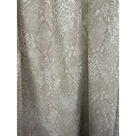 Aura Slip Dress Flowy Feminine Womens Medium Tan Snakeskin Sexy Feminine Chic - Picture 5 of 7